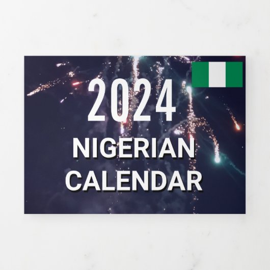 Nigeriaanse kalender 2024 drieluik programma (Cover)