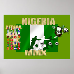 Nigeriaanse trots 2010 Naija Super Eagles Poster