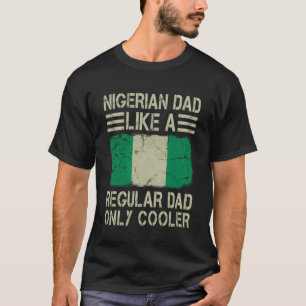Nigeriaanse vader als een gewone vader alleen cool t-shirt