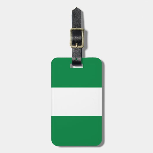 Nigeriaanse vlag bagagelabel (Voorkant verticaal)