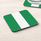 Nigeriaanse vlag bier onderzetter (Linkerzijde)