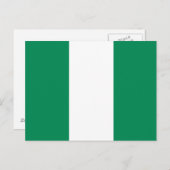 Nigeriaanse vlag briefkaart (Voorkant / Achterkant)
