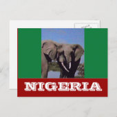 Nigeriaanse vlag briefkaart (Voorkant / Achterkant)