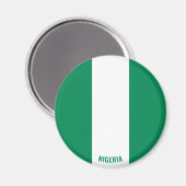 Nigeriaanse vlag Charming Patriotic Magneet (Voorkant / Achterkant)