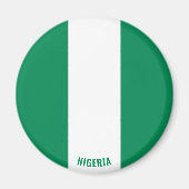 Nigeriaanse vlag Charming Patriotic Magneet (Voorkant)