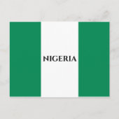Nigeriaanse vlag feestdagenkaart (Voorkant)