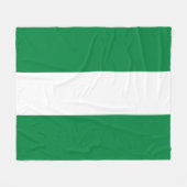 Nigeriaanse vlag fleece deken (Voorkant (Horizontaal))