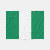 Nigeriaanse vlag fleece deken (Voorkant (Horizontaal))