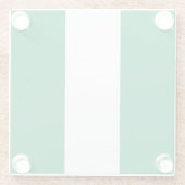 Nigeriaanse vlag glazen onderzetter (Achterkant)