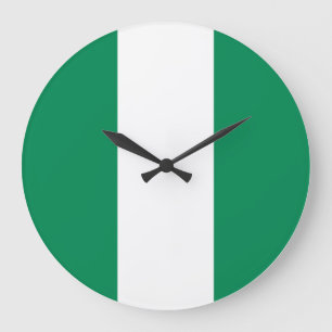 Nigeriaanse vlag grote klok