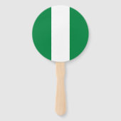 Nigeriaanse vlag handwaaier (Voorkant)