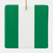 Nigeriaanse vlag keramisch ornament (Achterkant)