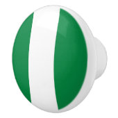 Nigeriaanse vlag keramische knop (Rechts)