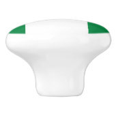 Nigeriaanse vlag keramische knop (Zijkant)