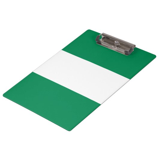 Nigeriaanse vlag klembord (Gekanteld)