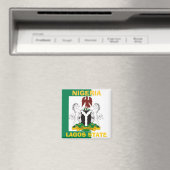 Nigeriaanse vlag magneet (Insitu (Vaatwasser))