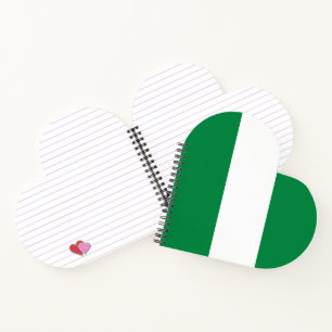 Nigeriaanse vlag notitieboek