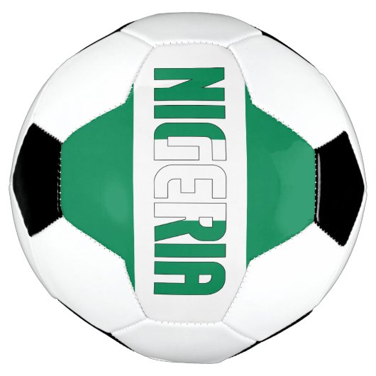 Nigeriaanse vlag Patriotic Voetbal (Gedraaid)