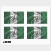 Nigeriaanse vlag rechthoekige sticker (Vel)