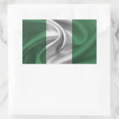 Nigeriaanse vlag rechthoekige sticker (Tas)