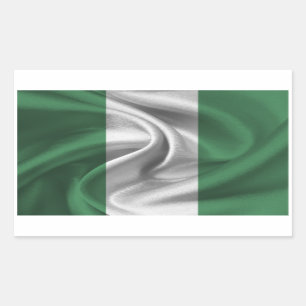 Nigeriaanse vlag rechthoekige sticker