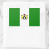 Nigeriaanse vlag rechthoekige sticker (Tas)