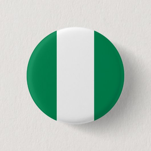 Nigeriaanse vlag ronde button 3,2 cm (Voorkant)