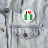 Nigeriaanse vlag ronde button 5,7 cm (In situ)