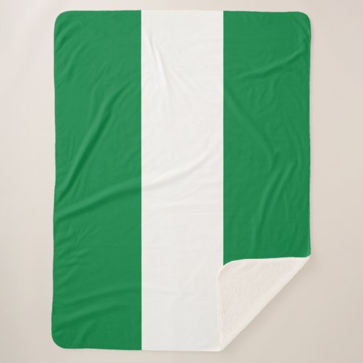 Nigeriaanse vlag sherpa deken (Voorkant)