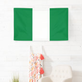 Nigeriaanse vlag spandoek (Insitu)