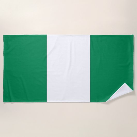 Nigeriaanse vlag strandlaken (Voorkant)