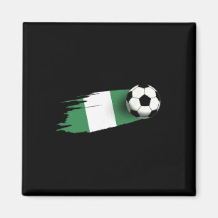 Nigeriaanse Vlag Top Voor Mannen Vrouwen Kinderen Magneet