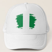 Nigeriaanse vlag trucker pet (Voorkant)