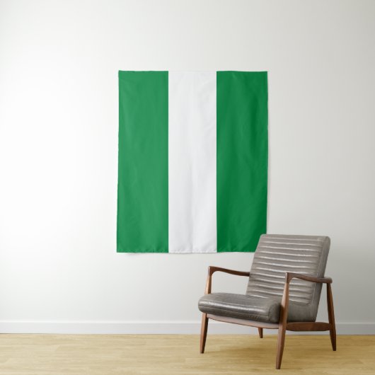 Nigeriaanse vlag wandkleed (In situ)