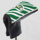 Nigeriaanse vlaggen golfheadcover (3/4 voorkant)