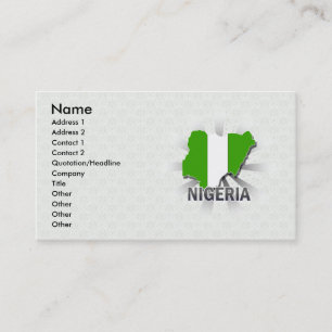 Nigeriaanse vlaggenkaart 2.0 visitekaartje
