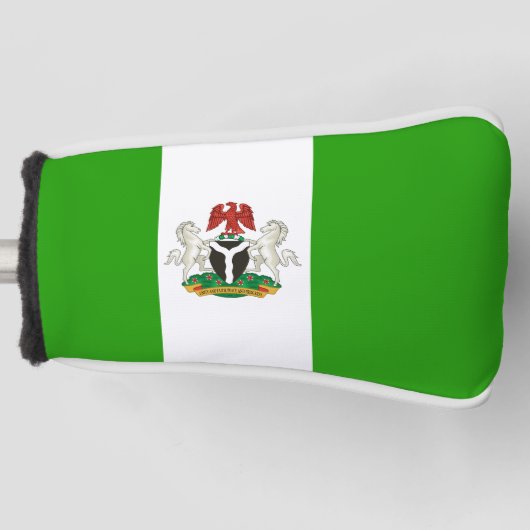 Nigeriaanse wapenschild golfheadcover (Voorkant)