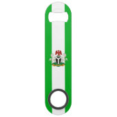 Nigeriaanse wapenschild speed flessenopener (Voorkant)