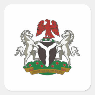 Nigeriaanse wapenstilstand vierkante sticker
