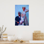 Nigerian Couple Portrait Poster (Keuken)