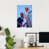 Nigerian Couple Portrait Poster (Thuiskantoor)