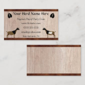 Nigerian Dwarf Dairy Goat Visitekaartje (Voorkant / Achterkant)