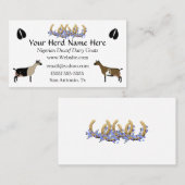 Nigerian Dwarf Dairy Goat Visitekaartje (Voorkant / Achterkant)