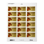 Nigérian Étiquette de savon de lait de chèvre nain (Feuille entière)