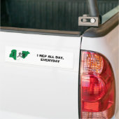 nigerian, IK REP DE HELE DAG, OM DE DAG Bumpersticker (Op Truck)