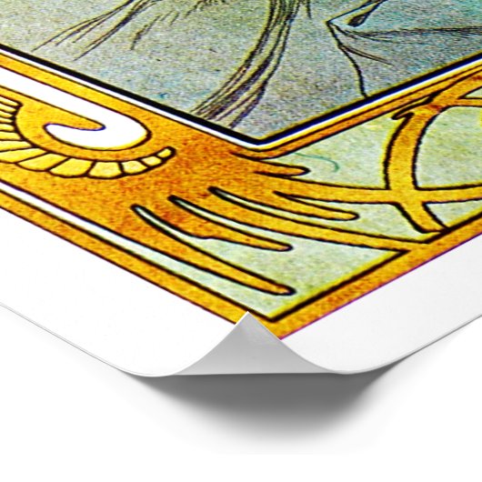 Night, Alphonse Mucha Poster (Hoek)