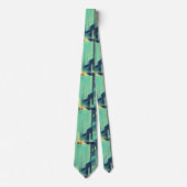 Night azure street stropdas (Voorkant)