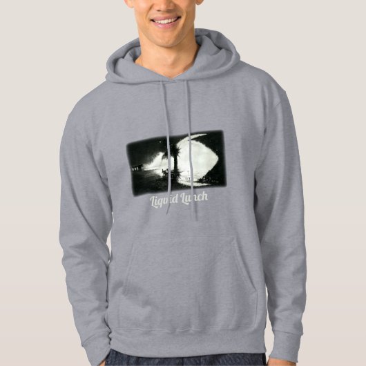Night Beach Grey Hoodie (Voorkant)