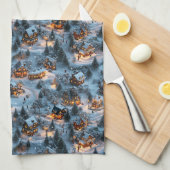 Night Before Christmas - Twilight Serenity  Theedoek (Quarter Fold)