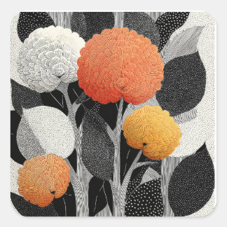 Night Bloom on the Red Planet #5 Vierkante Sticker